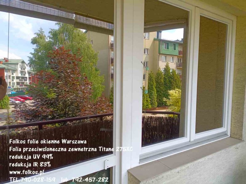 Folia zewnętrzna przeciwsłoneczna na okna Warszawa - Praga Północ, Praga Południe, Gocław, Saska Kepa, Wawer OKlejamy okna